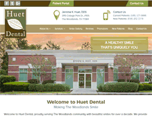 Tablet Screenshot of huetdental.com